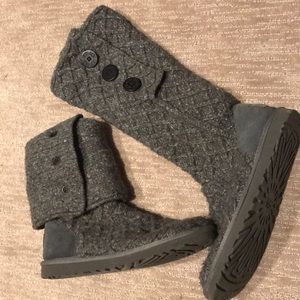 UGG Sweater Boots - Gray - Size 9